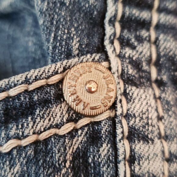 Very Nice Amethyst Distressed Jeans Sz 13 - Picture 7 of 15